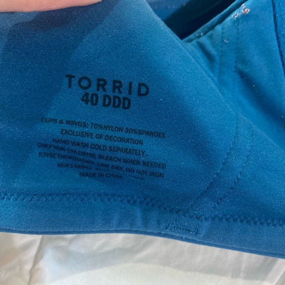 Torrid Blue 40DDD underwire Tshirt bra - Picture 2 of 4